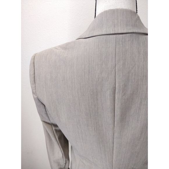 Theory Gray Wool Blend Double Button Notched Lapel Blazer Size 6 - Picture 5 of 10